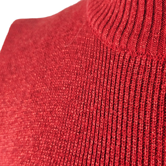 Lot of 2 mock turtleneck dickies modesty panels metallic gold red black one size - Picture 8 of 10